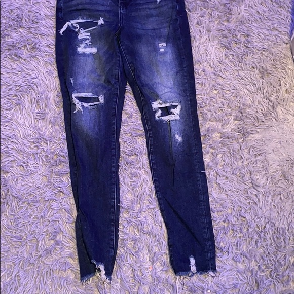 American Eagle Ultra High Rise Ripped Jeans - Picture 2 of 4